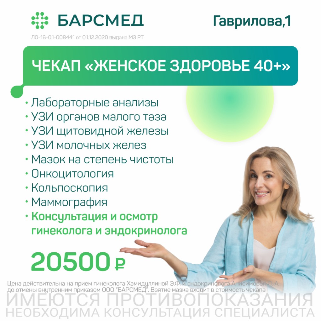 Обследование женского здоровья после 40 лет