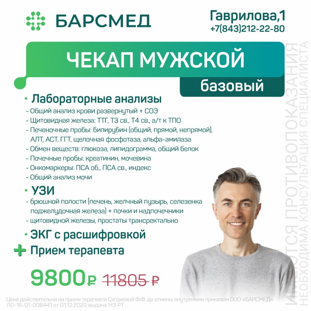 Чекап мужской базовый