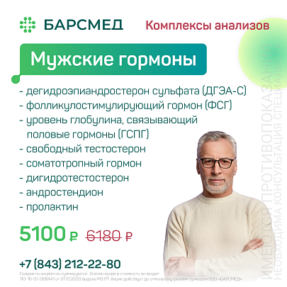 Анализы на мужские гормоны
